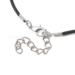 Ожерелья с подвесками из стеклянных бусин и лампворка от сглаза ручной работы NJEW-MZ00092-05