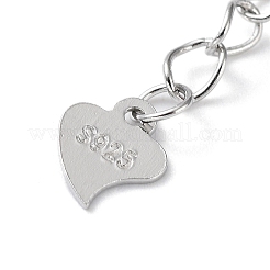 925 удлинитель цепочки из стерлингового серебра с родиевым покрытием STER-G036-19P