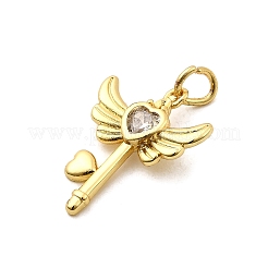 Латунные подвески с фианитами KK-C134-10G