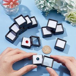 Пластиковые свободные коробки для демонстрации алмазов&nbsp;LS-CON-WH0087-55A