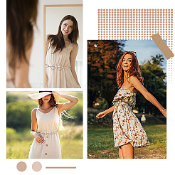 2 шт. 2-цветный сплав цепочка с кольцом поясной ремень AJEW-CN0002-80A