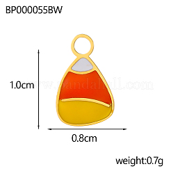 Подвески из нержавеющей стали 304 с эмалью&nbsp;STAS-OY003-27G