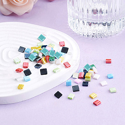 500 pz 10 colori perline di vetro a 2 fori&nbsp;SEED-CD0001-02B