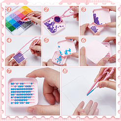 5 Stück Tablett für Schmelzperlen aus ABS-Kunststoff&nbsp;DIY-WH0504-951