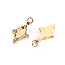 Pendentifs cabochons en acier inoxydable 304&nbsp;X-STAS-S116-247G