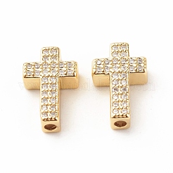 Стойки обшивки латунь кубического циркония бусы KK-B051-06G