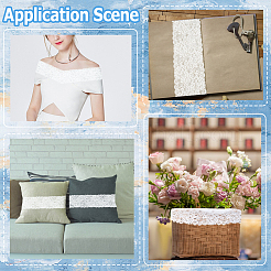 5 ярд полиэстеровой кружевной ленты для изготовления украшений OCOR-GF0004-78A