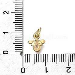 Латунные микропаве прозрачные подвески с фианитом&nbsp;ZIRC-I070-034G