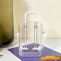 12 шт. чемоданы прозрачные пластиковые подарочные коробки для хранения конфет CON-CN0001-08