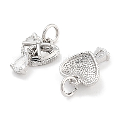 Латунь с прозрачными подвесками из циркония&nbsp;KK-P271-27P