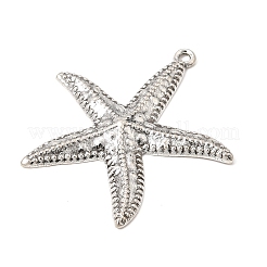 Tibetischer stil Aluminium Anhänger & Charms&nbsp;AL-CBA3571-01A-AS