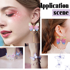 160 шт. 16 стиля полиэфирной ткани крылья поделки украшения DIY-SC0019-39