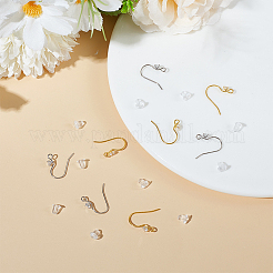 2 цвет 925 серьги из стерлингового серебра с прозрачными кубическими цирконами STER-GO0001-28