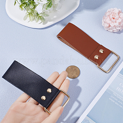 2 шт. 2-х стильный кожаный зажим для сантиметровой ленты для ремня AJEW-GF0007-76