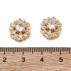 Perline zirconi micro pave  in ottone&nbsp;CU-CBA3F77-04G-02
