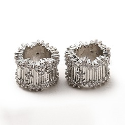 Стойки обшивки латунь микро проложить кубического циркония бусы KK-C010-36