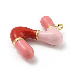 Pendentifs d'émail en laiton &nbsp;X-KK-E093-03G-Z