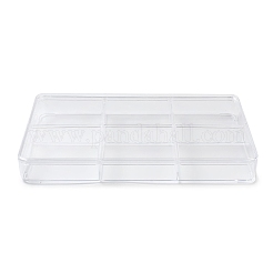 6 решетка из пластиковых контейнеров для бисера с крышкой&nbsp;CON-K002-03B