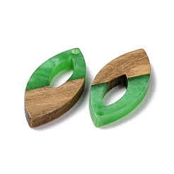 Pendentifs en bois de résine et de noyer&nbsp;RESI-N025-047