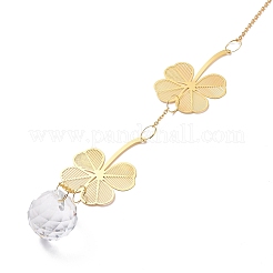 Кулон в виде ловца солнца из граненого стекла&nbsp;LS-AJEW-A037-06G