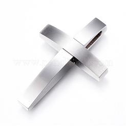 304ステンレスペンダント  クロス  ミックスカラー  40x26.7x7mm  穴：9x3.5mm&nbsp;STAS-H329-31