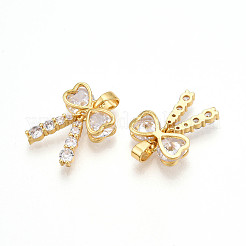 Латунные микро проложить кубического циркония подвески&nbsp;KK-N257-26A-G