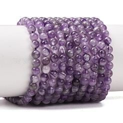 Natürliche Chevron-Amethyst-Perlenstränge&nbsp;G-K256-51-4mm
