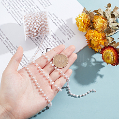 Пластиковые цепочки из искусственного жемчуга ручной работы CHC-PH0001-17