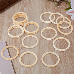 Anelli in legno di schima non finiti per accessori fai da te&nbsp;WOOD-WH0002-65C