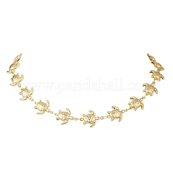 Женские цепочки-колье из нержавеющей стали 304 в виде черепахи&nbsp;NJEW-JN05928