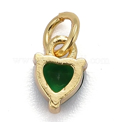 Латунные микро проложить кубического циркония подвески KK-P192-08-G06