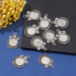 Подвеска из сплава журнала в тибетском стиле с кабошоном&nbsp;PALLOY-YW0001-72AS