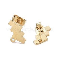 Лестницы ионное покрытие (ip) 304 нержавеющая сталь гвоздики серьги фурнитура STAS-I206-121G