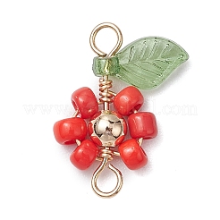 6 шт. 6-х цветные подвески-соединители из медной проволоки&nbsp;PALLOY-TA00165