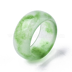 Натурального белого нефрита кольца G-N0326-037A-01