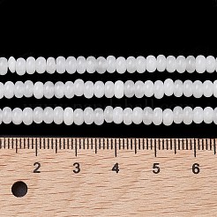 Бусины из натурального белого нефрита G-H292-A19-02