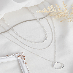 Однослойные ожерелья из латуни&nbsp;NJEW-LP0003-79S