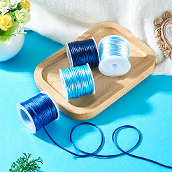 4 Rolle Nylon-Rattail-Satinschnur in 4 Farben&nbsp;NWIR-TA0001-39C