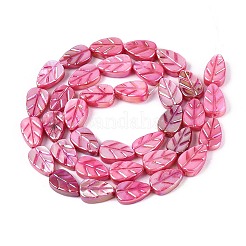 Colliers de perles sculptées en coquillage d'eau douce naturelle&nbsp;SHEL-N038-25E