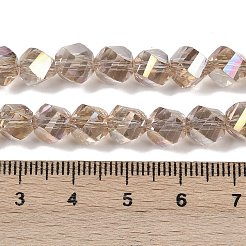 Гальванизируйте прозрачное стекло бисер нитей EGLA-B011-02A-PL02