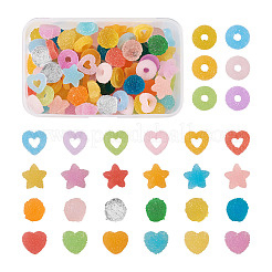 120 pz 7 accessori per cabochon decodificati in resina&nbsp;RESI-YS0001-07