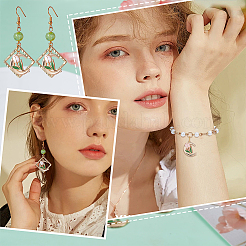 24шт 4 цвета сплава эмалевые подвески&nbsp;ENAM-SC0006-07