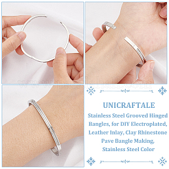 3 шт. браслеты-браслеты в форме яйца из нержавеющей стали 201 с рифленой подвеской STAS-UN0048-67