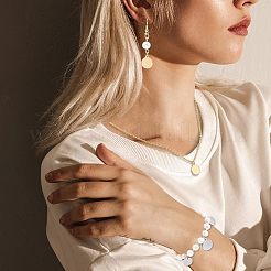 40 шт. 2-цветное ионное покрытие (IP) из нержавеющей стали 304&nbsp;STAS-FH0001-53