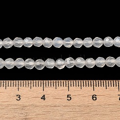 Натуральный белый агат бисер нитей G-G580-4mm-01