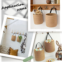 Плетеные хлопковые корзины для хранения&nbsp;AJEW-WH20054-010B