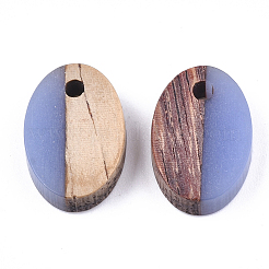 Pendentifs en bois de résine et de noyer&nbsp;RESI-S358-30B