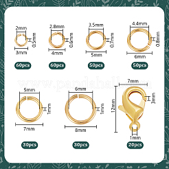 280 шт. 6 латунных соединительных кольца&nbsp;FIND-PH0022-72
