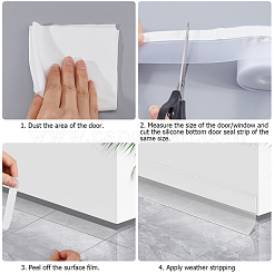 Самоклеящаяся уплотнительная лента из тпе&nbsp;AJEW-WH0515-57A