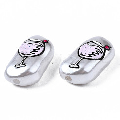 3d печатные бусины из абс-пластика с имитацией жемчуга KY-S163-435